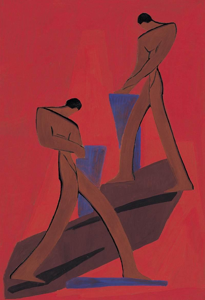 SovietArtBot's tweet image. "Two Figures"
Janos Mattis-Teutsch, 1930