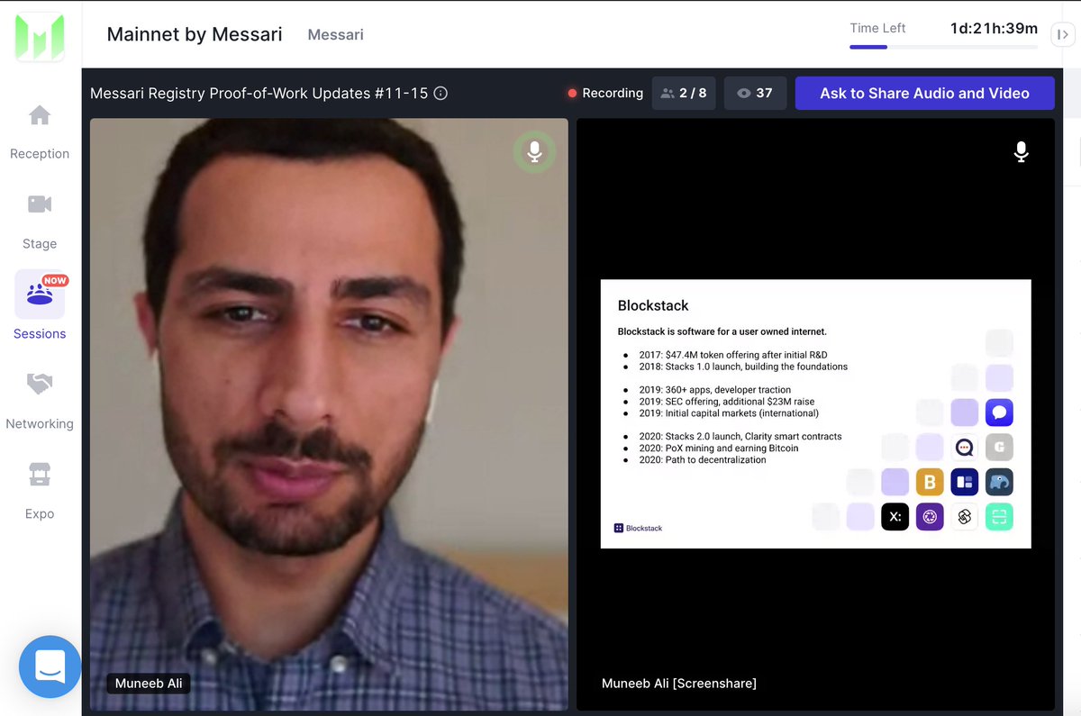 Stacks's tweet image. We&apos;re live! #Mainnet2020

hopin.to/events/mainnet