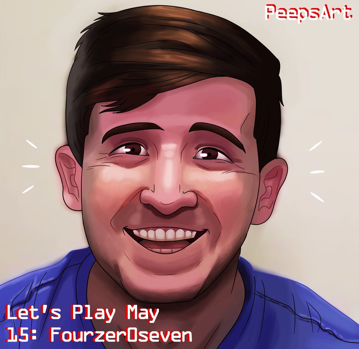 Peeps_Art's tweet photo. Let's Play May #15 - @fourzer0seven 
#youtubers #digitalart #portrait #fourzer0seven #youtube #letsplay #artistsontwitter #originalart https://t.co/6a3SLe7Zfm