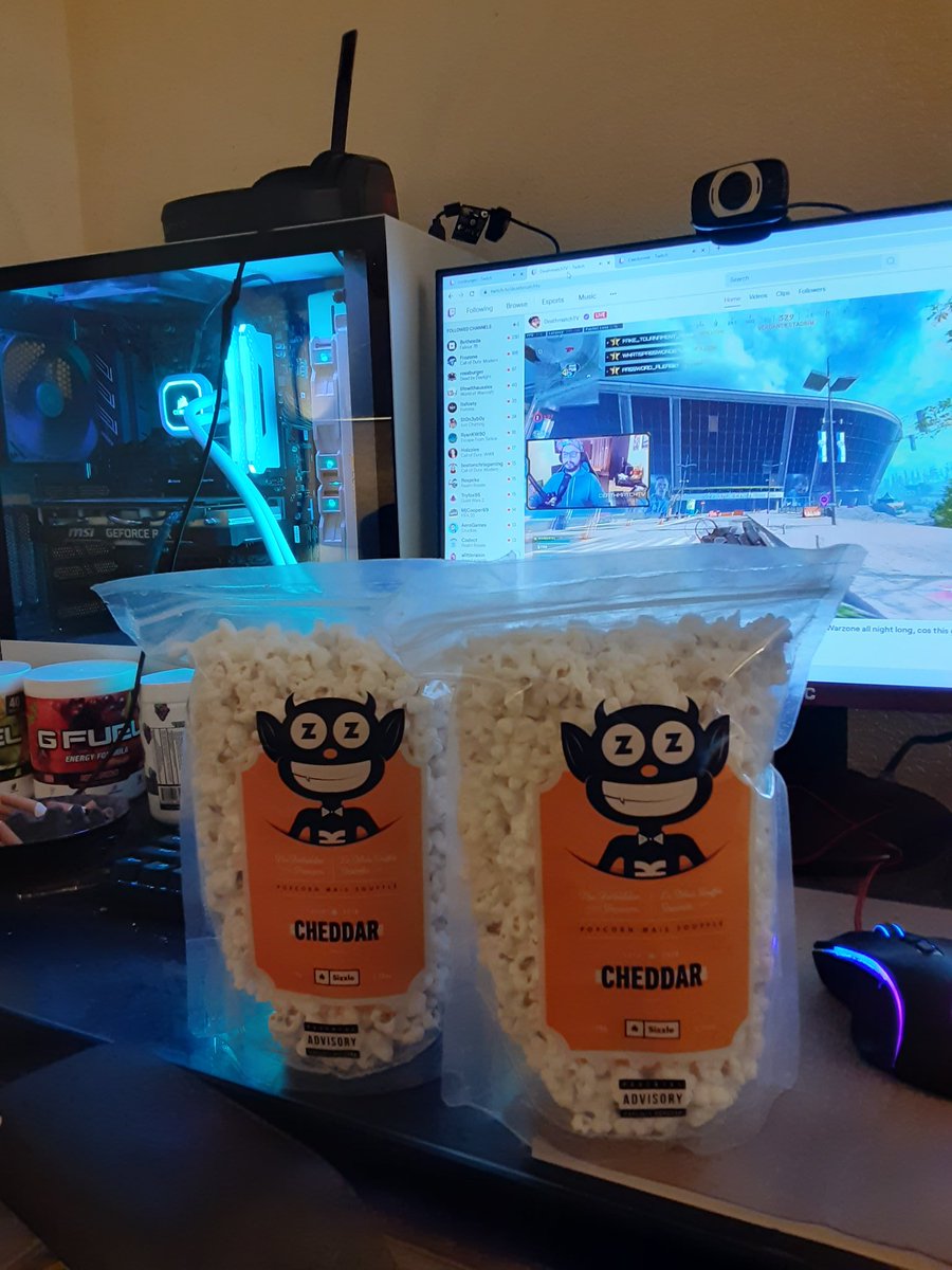 SeriousMarine's tweet photo. So this arrived!
Taste test tonight on Stream, Warzone at 7 pm Pacific!!
@SizzlePopcorn #cheddarisbetter https://t.co/bXyjGQdjXX