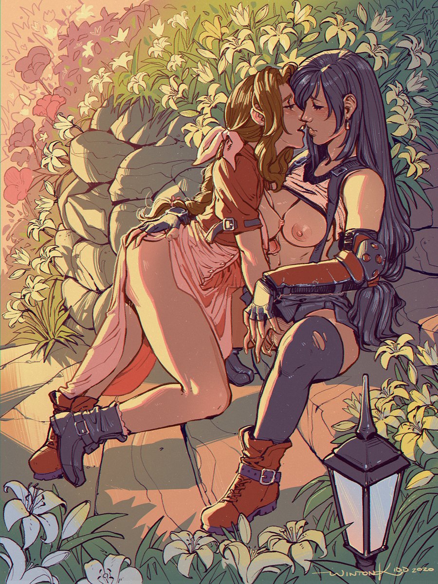 wintonkidd's tweet photo. Patrons voted for Aerith &amp; Tifa. Happy Pride Everyone🏳️‍🌈 https://t.co/fLJQh230g6