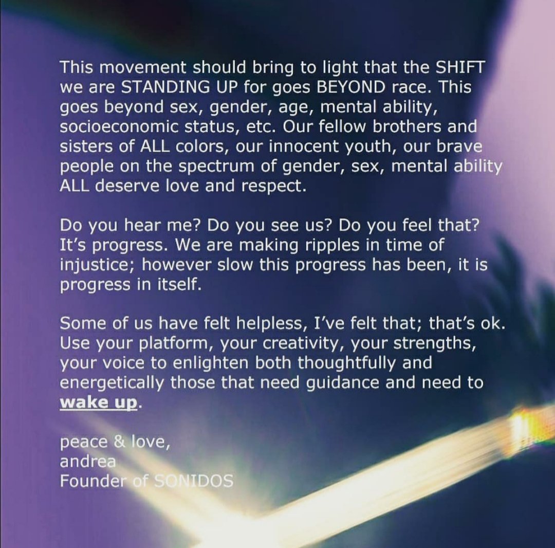 SONIDOS_'s tweet photo. #justiceforgeorgefloyd #happypridemonth ✊🏻✊🏼✊🏾✊🏿🌈
Sending #peace, #love, #justice, &amp; #strength. Please remember to take the time to look within &amp; do what you can to speak up for yourself &amp; for others. https://t.co/PLOVZRdF6i