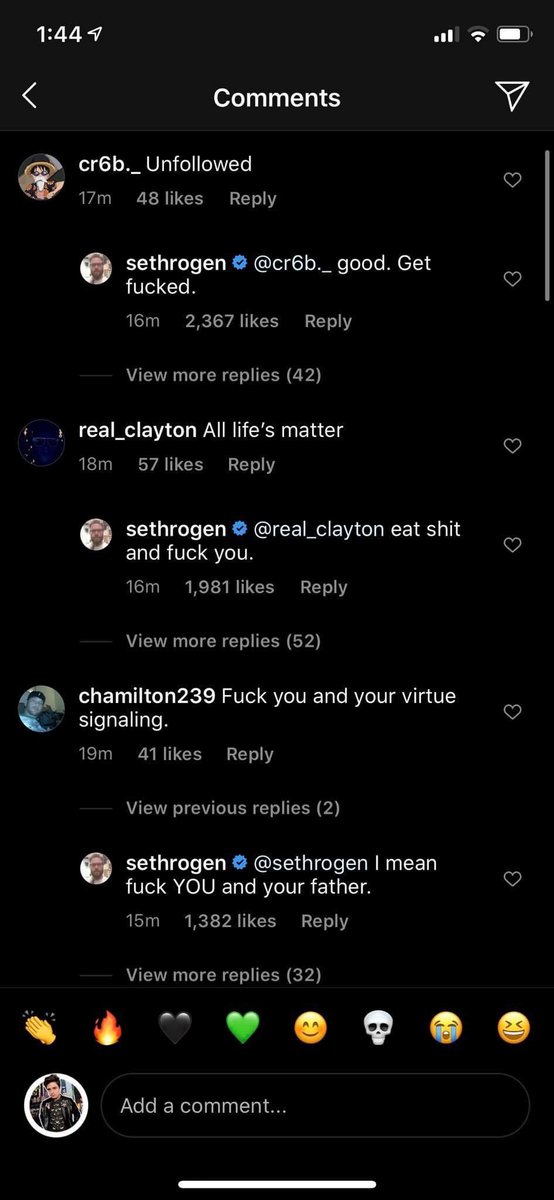 TheSaekoSNOW's tweet photo. This energy from @Sethrogen https://t.co/L9wLWOpLBj
