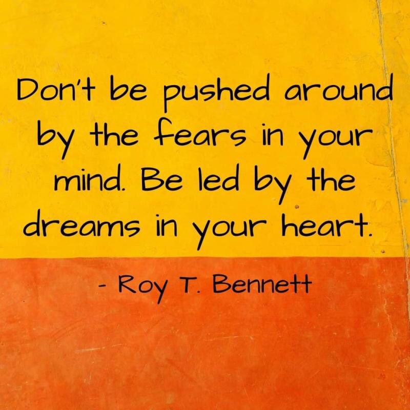 Fears is our biggest enemy, it’s kills all our dreams, so if you live in fear get read of it as life will pass by you!