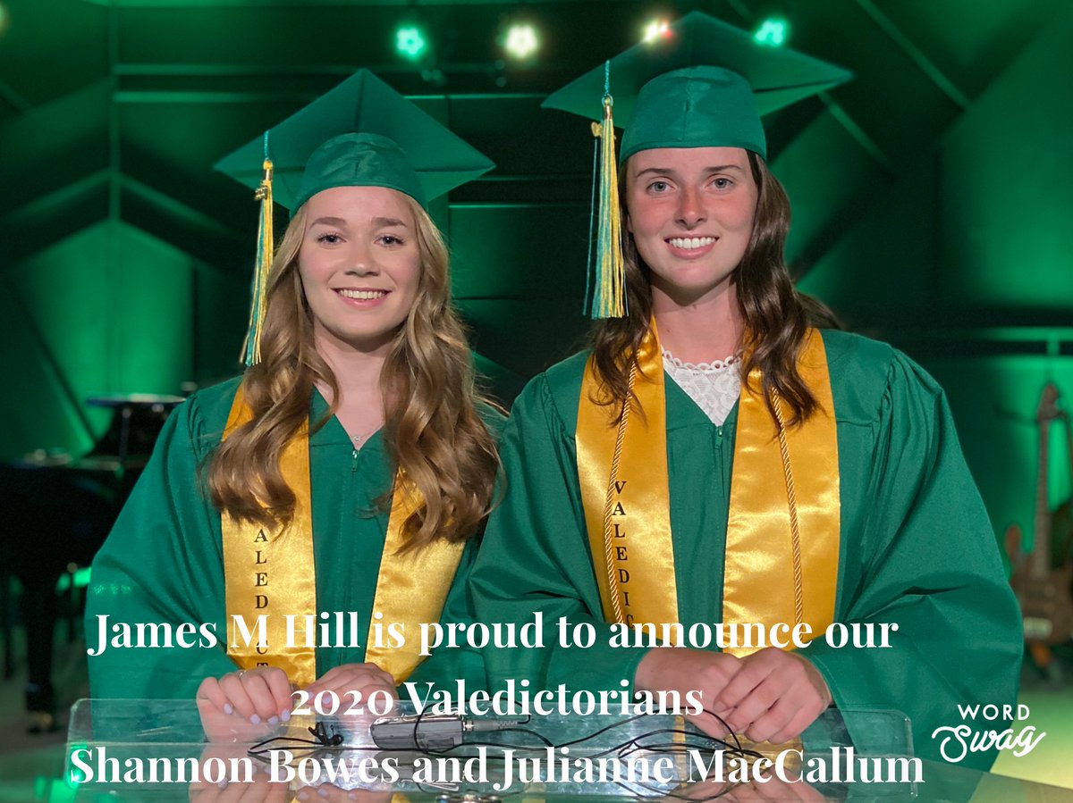 Valedictorians.  Best friends.  Bubbled.  #2020 #tommiepride 💚💛