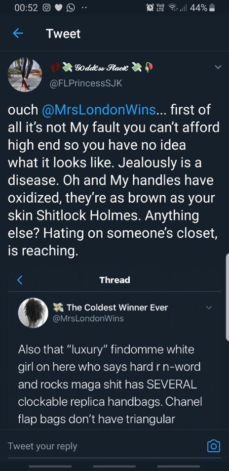 Everyone. And I mean EVERYONE should be reporting this tweet and getting her THE fuck out of here. You are no ally of mine if you stand by this awful behavior