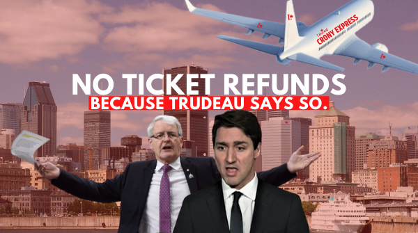 VanCentreCPC's tweet photo. PM Trudeau can't stop socializing losses of for-profit companies.

Liberals believe in 2 sets of rules: 1 for consumers + 1 for corporations, instead of law &amp; order.

Never mind even former AG @Puglaas &amp; QC #Assnat insist on FULL REFUNDS for flights that never flew!
#CronyExpress https://t.co/858GSfSdEb