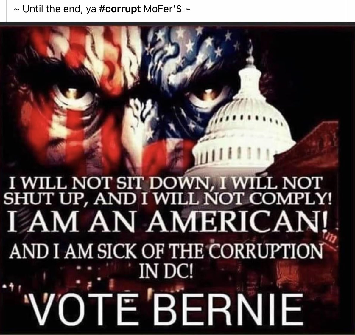 MaryRedden1's tweet photo. #BernieSuperTuesday tomorrow vote until you can’t https://t.co/zqdYLIPf5k