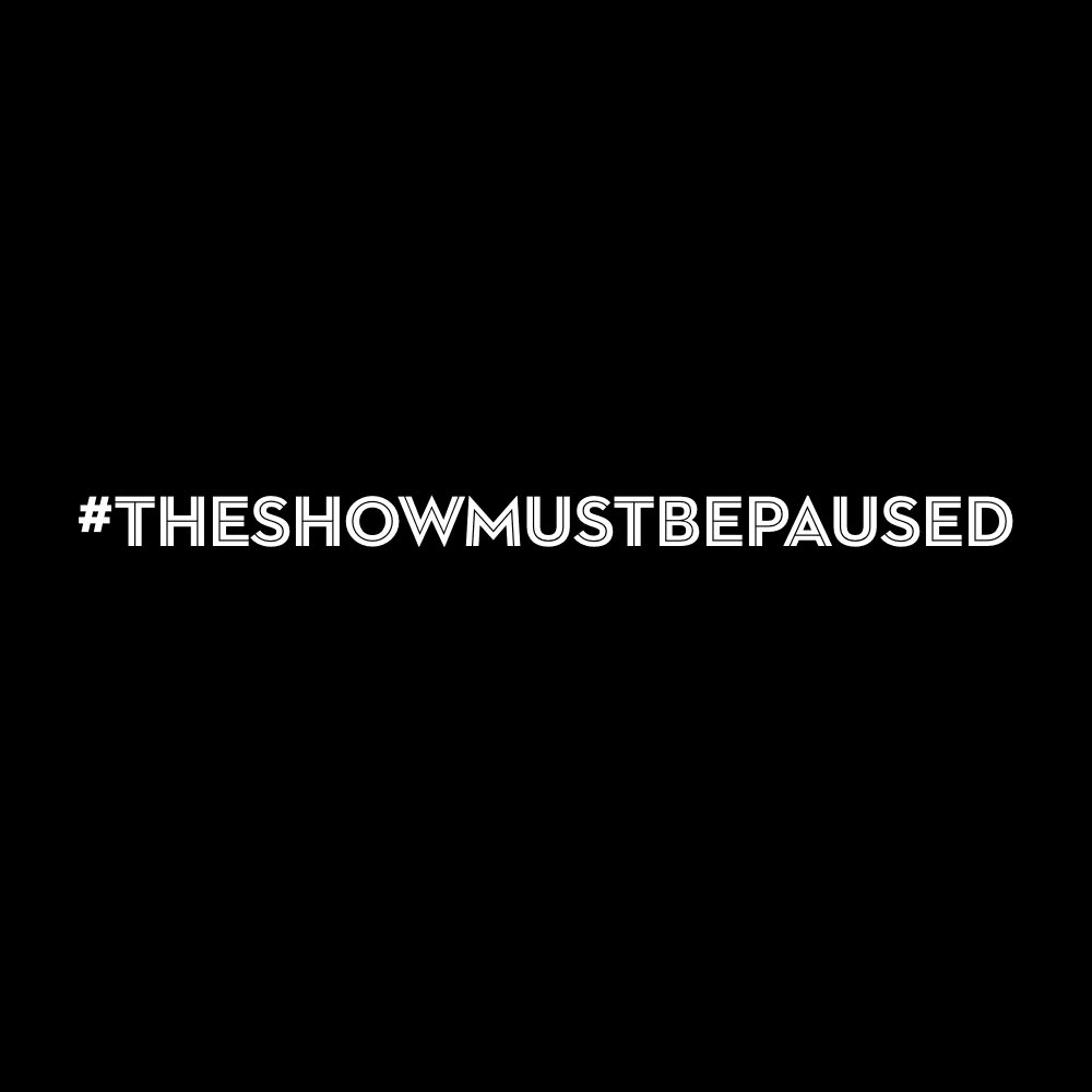 lucytoon's tweet photo. #TheShowMustBePaused https://t.co/9EZ4o6cB5D
