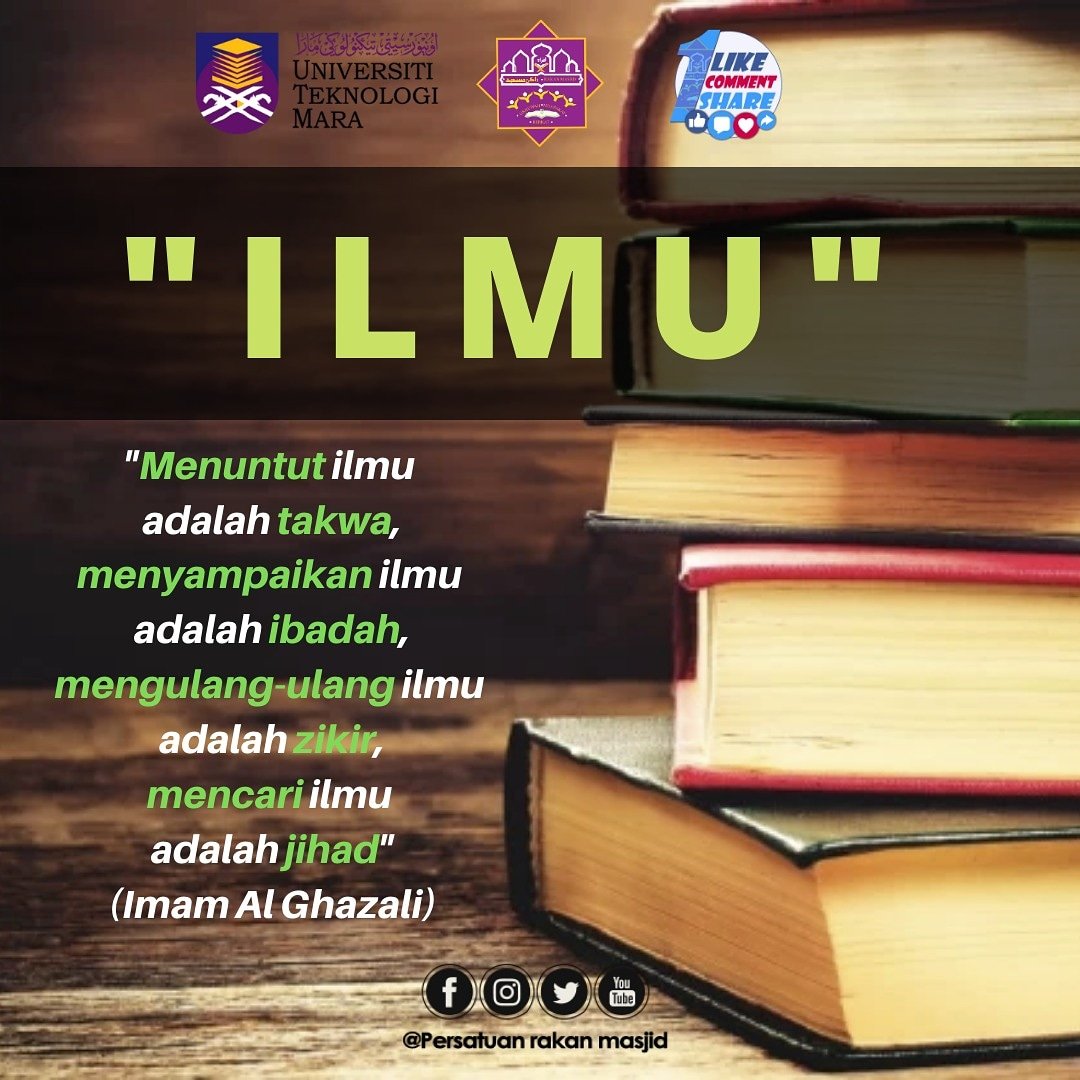 Persatuan Rakan Masjid No Twitter Kepentingan Ilmu Biro Tarbiyah Kepimpinan Tarbiyah Posting Terdapat Hadis Nabi Saw Yang Bermaksud Sesiapa Yang Dikehendaki Kebaikan Oleh Allah Sudah Pasti Diberikan Kefahaman Ilmu Dalam Agama