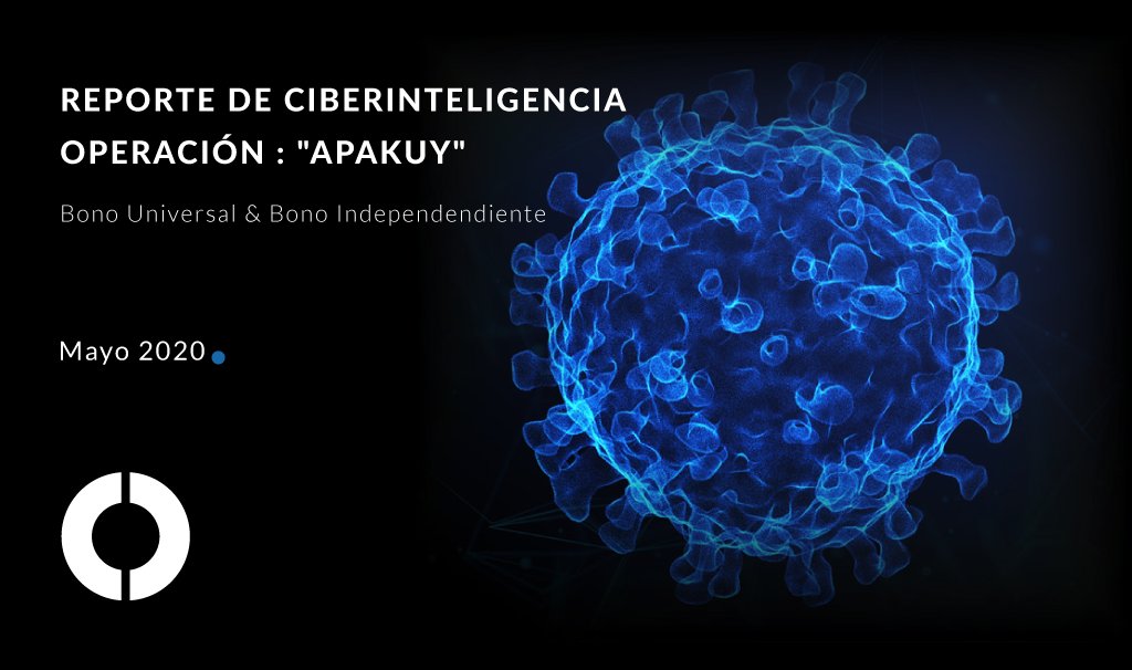MauricioUrizar's tweet photo. Comparto los detalles técnicos y nuestras conclusiones respecto al incidente de ciberseguridad del bono universal.

REPORTE DE CIBERINTELIGENCIA OPERACIÓN APAKUY -
APLICACIÓN BONO UNIVERSAL (2020 Q2)

Lee la investigación completa: https://t.co/k5aoIJYmUZ https://t.co/swKqDS3FkN