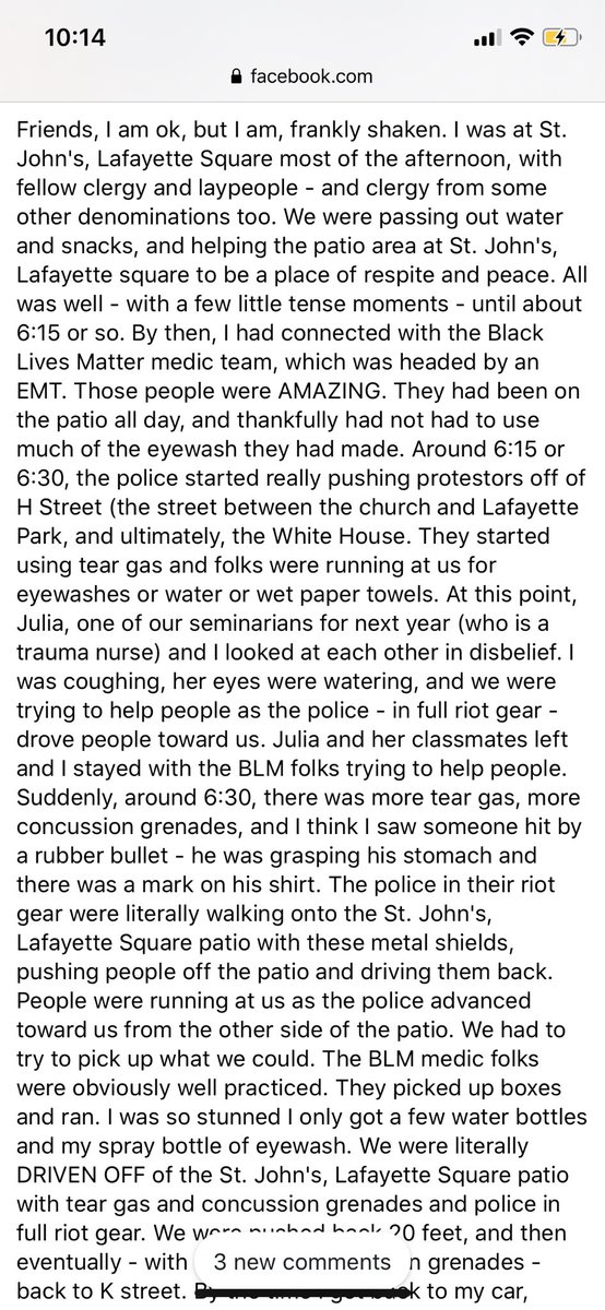 Timodc's tweet photo. You must read this dispatch from a member of the clergy in Lafayette Square https://t.co/2WePfiBcyx https://t.co/zODJgW3lYG