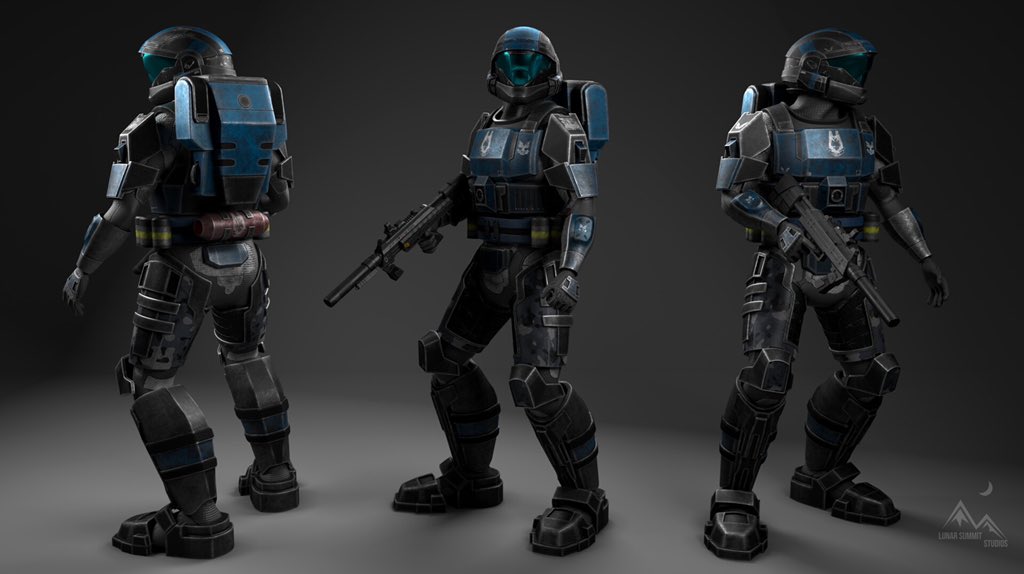 Slearst's tweet photo. Senior project for school at Eastern Michigan University! Based on the game that inspired me to choose this career path! Gonna keep grinding! Full breakdown and more renders on https://t.co/fNMxWNOpgH #Halospotlight #Halo #Halocommunityspotlight https://t.co/IvGt5ky2qo
