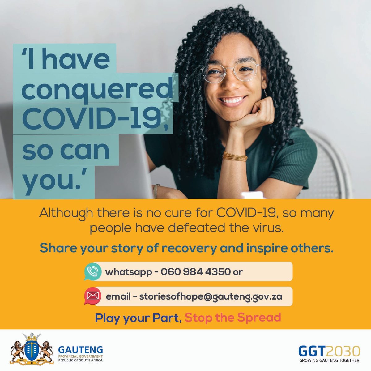 GautengProvince's tweet photo. #COVID19 | Many have defeated COVID-19. Share your story of recovery and inspire others. #GAUTENGCOVID19 https://t.co/pBdXLRtXQ3