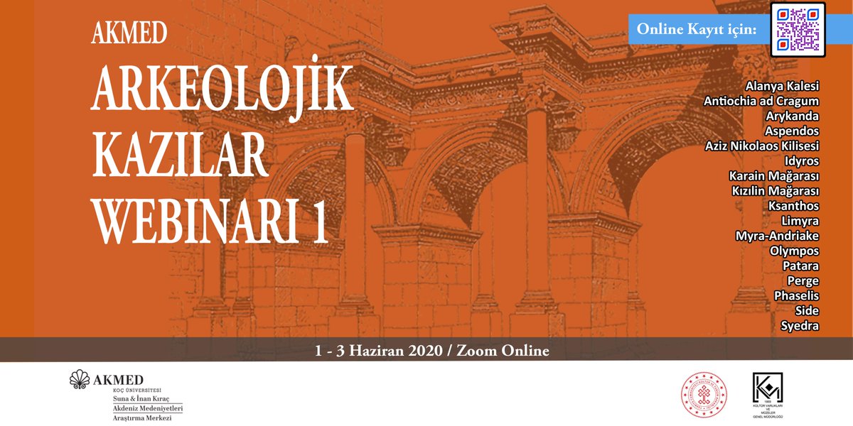 #AKMED ARKEOLOJİK KAZILAR WEBINARI 1
bugün de devam ediyor. 

İzlemek için lütfen bize katılın. Kayıt olmak için lütfen tıklayınız.

kocun.zoom.us/webinar/regist…