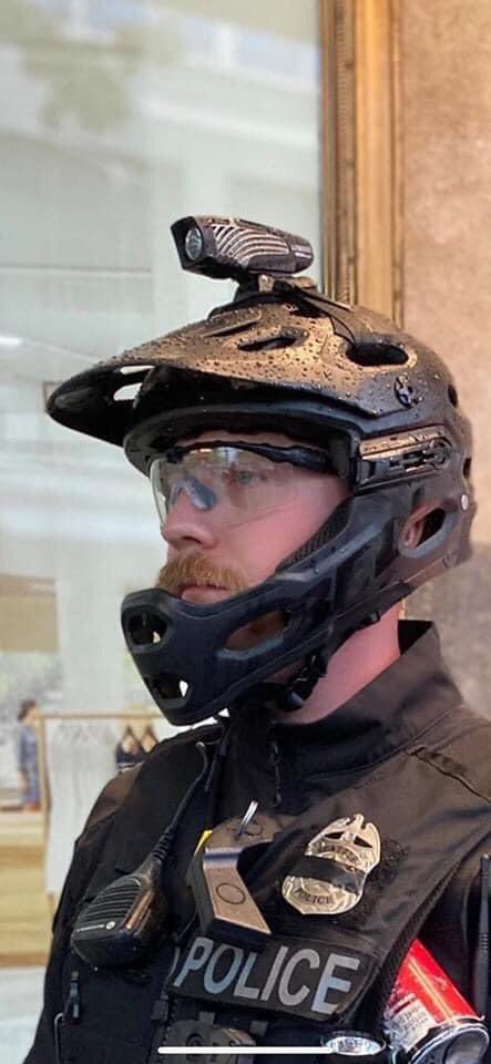 MsDarcyFarrow's tweet photo. @pattonoswalt ~@pattonoswalt This Seattle police officer maced a child while hiding behind a censored badge number.

Censorship is wrong.  Here's what he hid:
BADGE NUMBER: 8470
(JARED CAMPBELL)

Please direct your anger to:
SEATTLE POLICE DEPARTMENT
-CALL 206-684-2489
-EMAIL opa@seattle.gov https://t.co/QSopmJ57gR
