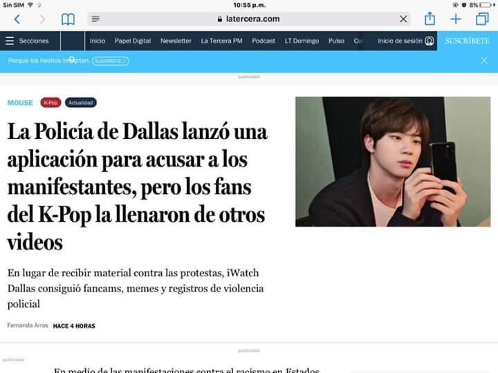 Ntk7_'s tweet photo. Es bonito cuando la comunidad kpoper se une...
La policía lanzó una app donde buscaban que denunciarán a los manifestantes y los kpopers llenaron todo con fancams
Sacaron la App por "Problemas técnicos" 💜
#Anonymuos #anonimous https://t.co/U4y14PeNnM