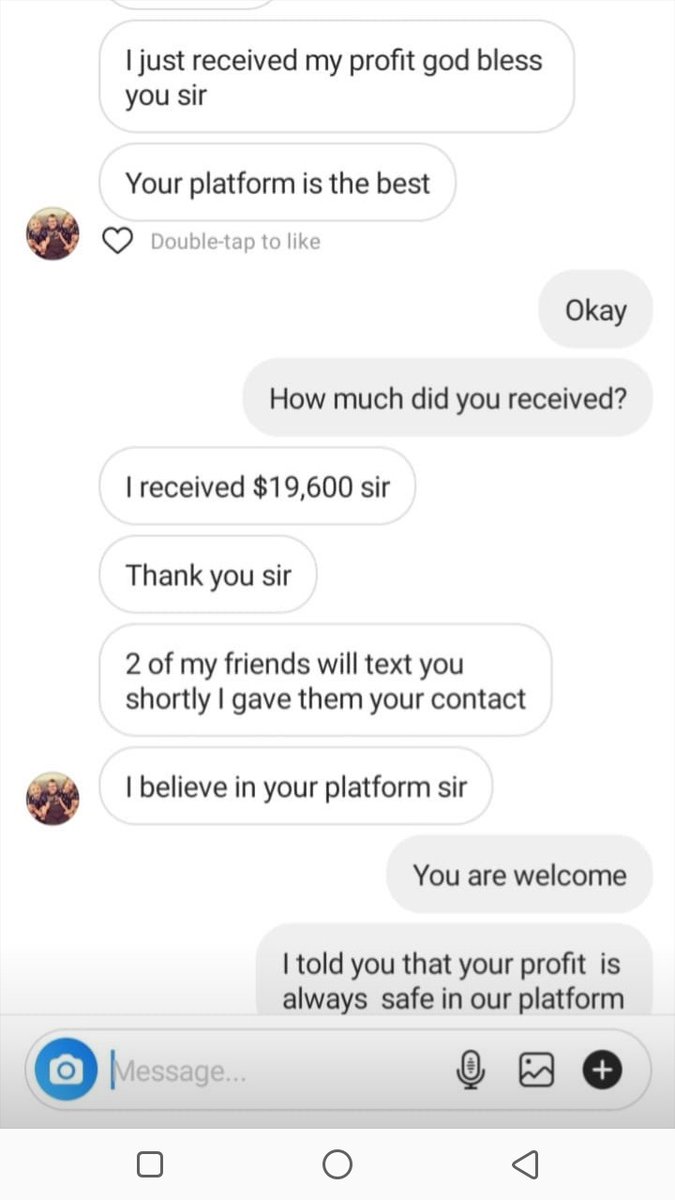 BtcDerrick's tweet photo. Thanks for trusting our platform... Congratulations once more...
#crypto #Bitcoinminig #tradermanager #traderlife #forex #Btc https://t.co/9nIGrc3ybq