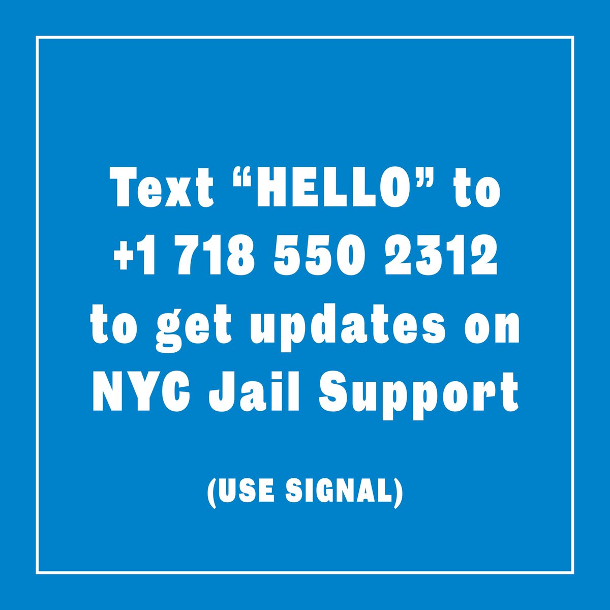 mm_forbis's tweet photo. Want to help? NYC jail support! #blacklivesmatter #GeorgeFloydProtests https://t.co/6tW1I73OpI