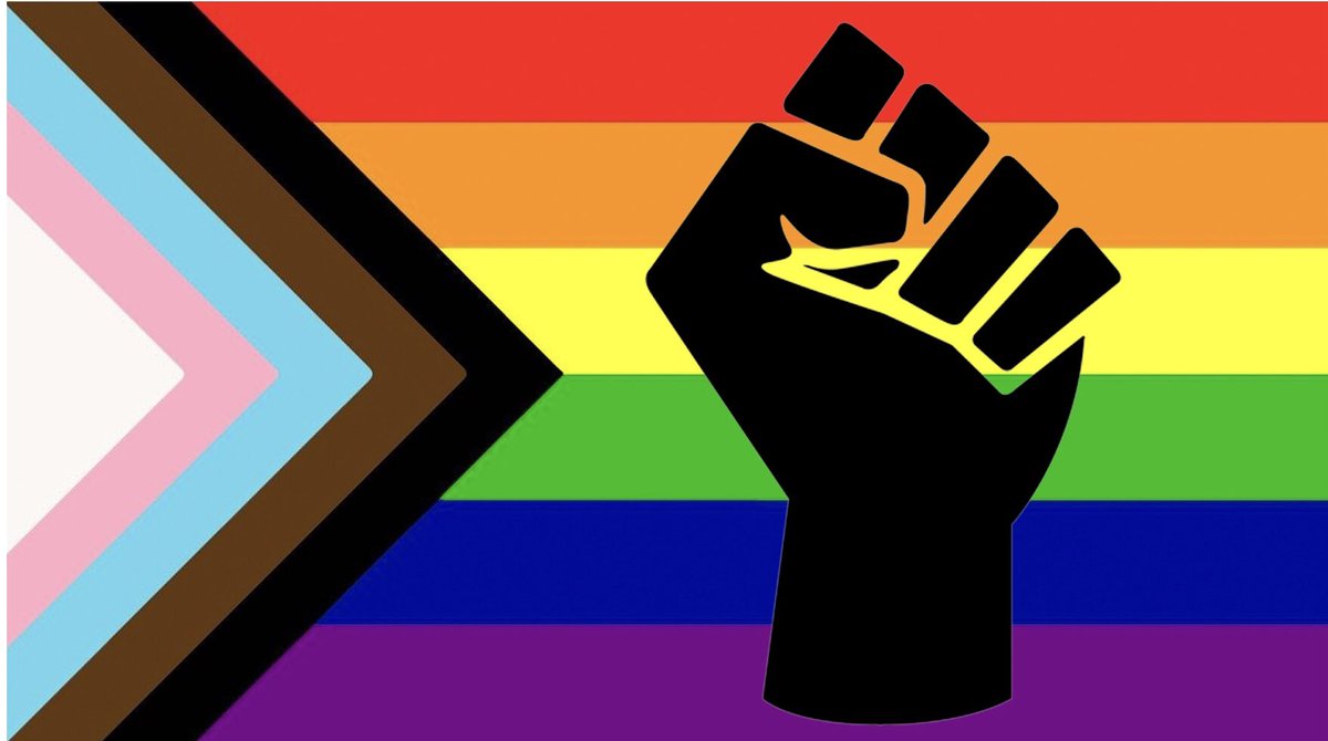 LULGMU's tweet photo. The first Pride celebration took place 50 years ago. Black LGBTQ people like Marsha P Johnson and Audre Lorde remind us that there is no LGBTQ justice without justice for black people. This month we remember the true spirit of Pride, a riot for justice. #BlackLivesMatter https://t.co/DBrzlgu1Hl