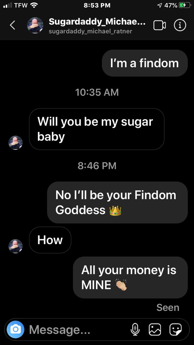 Ashl3ysFeet's tweet photo. Actual Convo from MY instagram dms 🤑 I’m NO ONES sugar baby 👶 I’m a Goddess 👑💵
#findom #findomgoddess #FindomBrat #findommebrat #paypig #rt_findom @find0m @rtfemdom1 @promoslave @findom4feet @RTSubBitch @finrt4dom @slavekane @rt https://t.co/Q4fkwE79aT