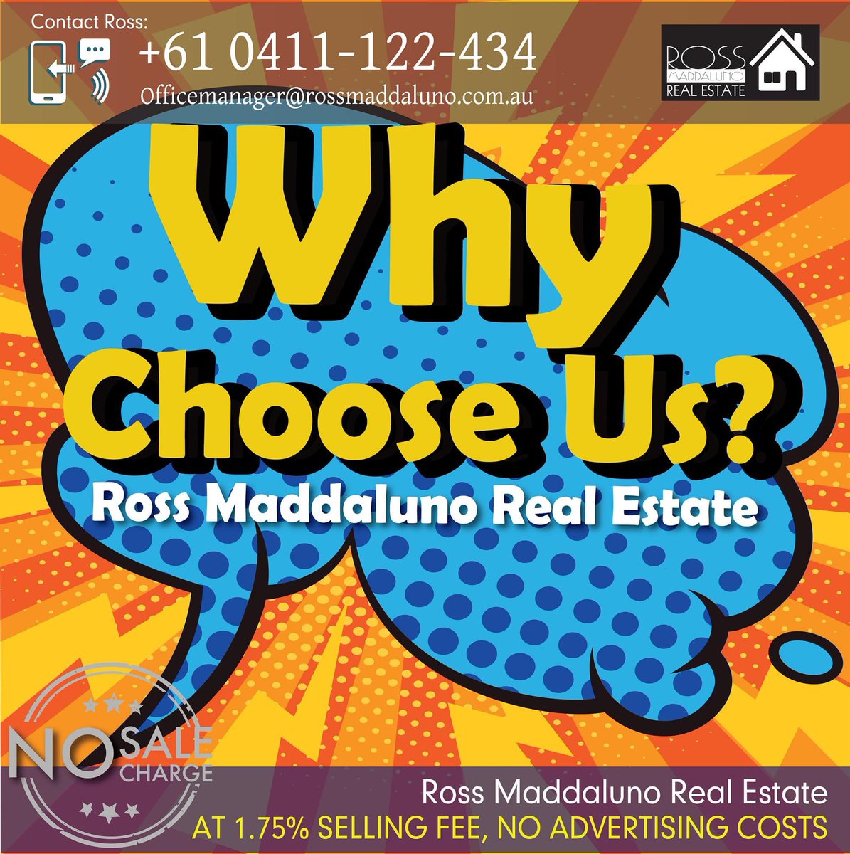 Rossmadda's tweet photo. Why Choose Us?
Ross Maddaluno Real Estate.
🏡🏡🏡🏡🏡🏡🏡🏡🏡🏡
Ross get results!
Contact Ross 👇
📱 0411122434
WhatsApps 0411122434
🖥️ Officemanager@rossmaddaluno.com.au
#Rossgetresults
#Rossmaddalunorealestate
#Realestatemorwell
#Realestatetraralgon
#Realestatechurchill https://t.co/zBJWnSdg27