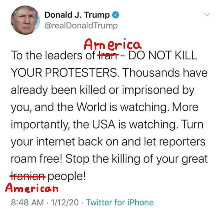 <a href="/realDonaldTrump/">Donald J. Trump</a> Will you be shutting down Twitter now?