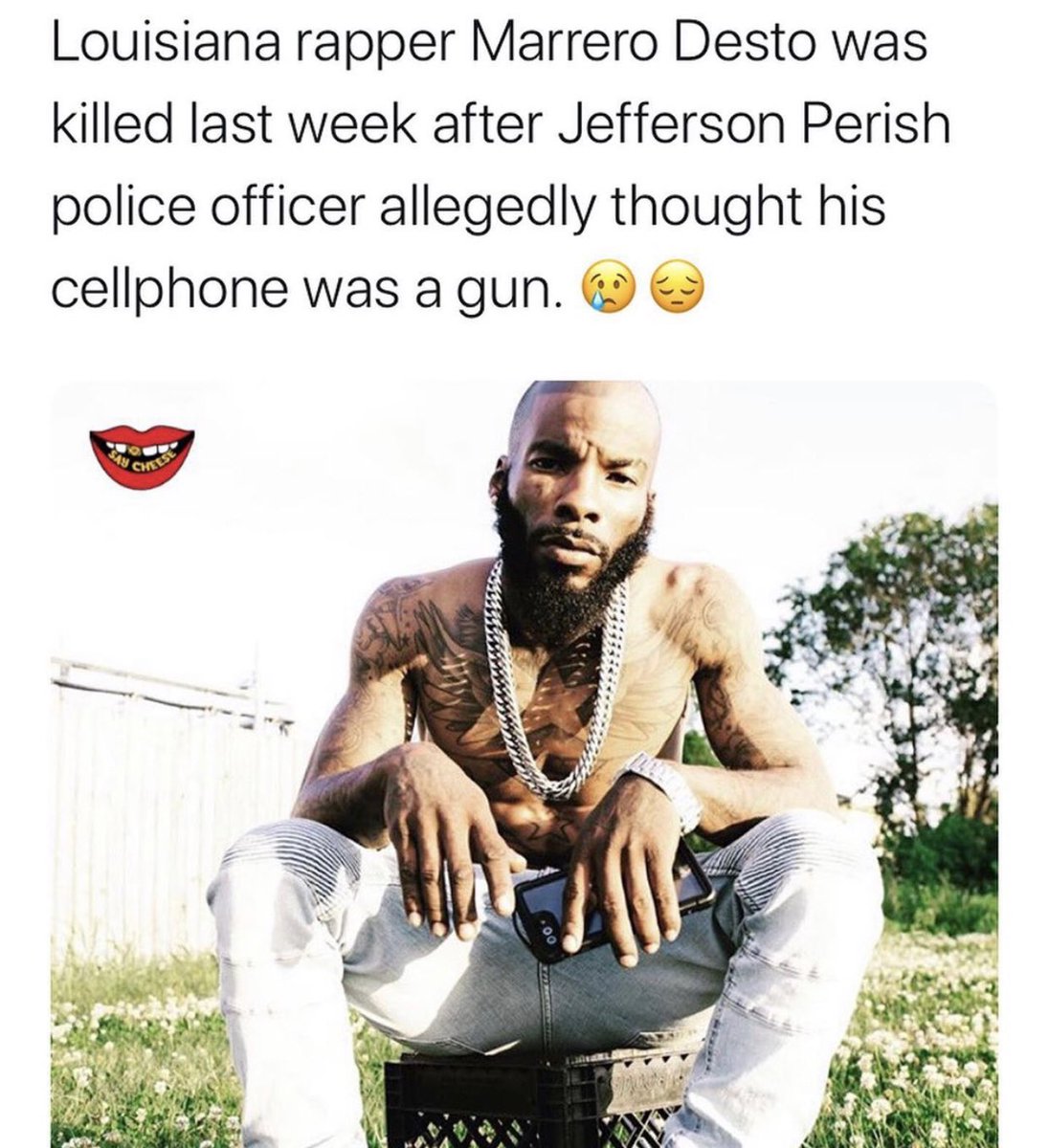 nelsongangxo's tweet photo. #RIPDESTO i hate this country https://t.co/jYH0hcmQDf