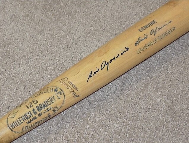 #Memorabilia Bate de uso autografiado por Luis Aparicio Hall of Fame 1984. Certificado. 
Valor: $ 4,949.99
Info | <a href="/SportsMem/">SportsMemorabilia</a>
#MLBAtHome