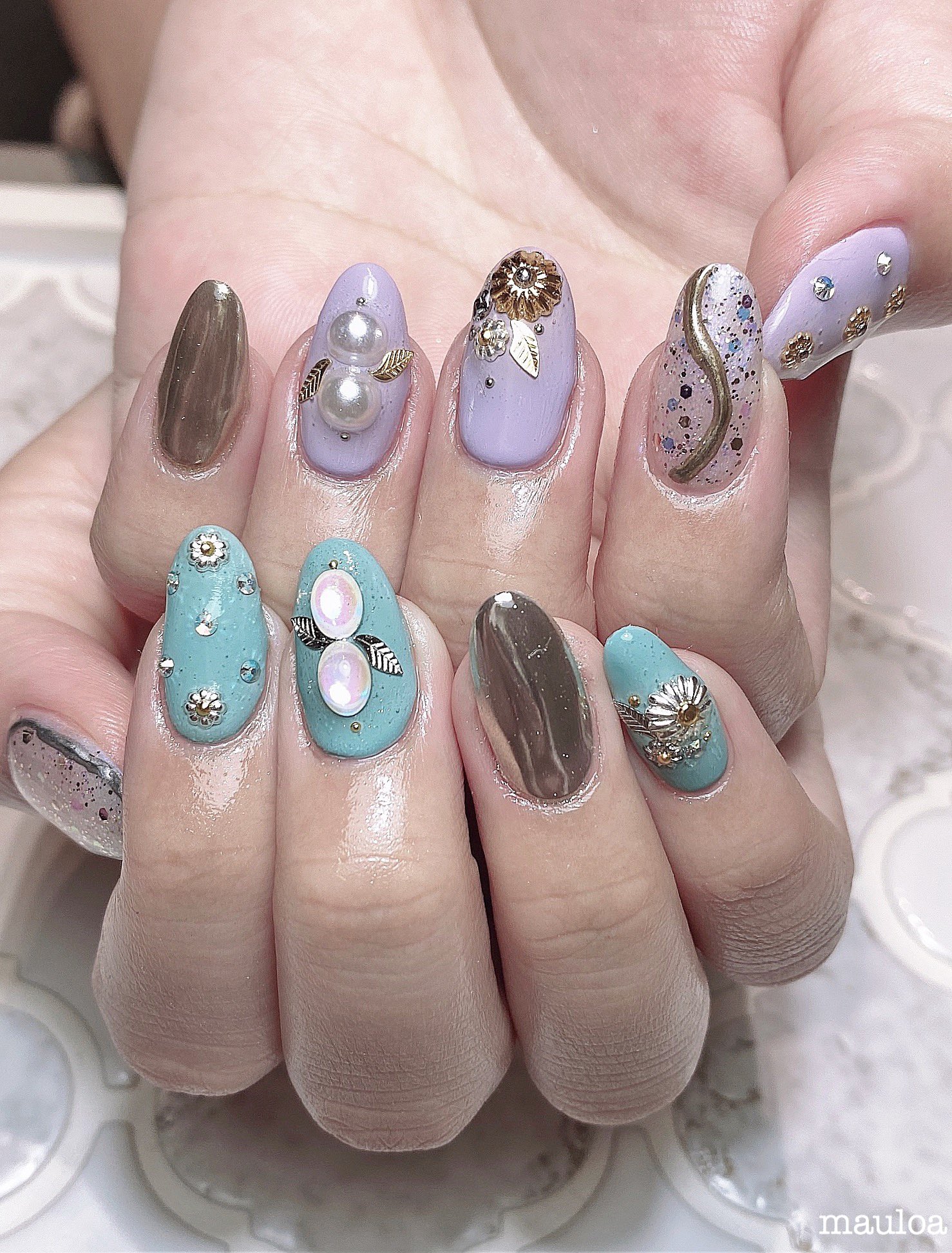 Mauloa 在 Twitter 上 ネイル ネイルデザイン グレージュネイル アートネイル 春ネイル オフィスネイル デザインチップ 夏ネイル Naildesign ターコイズ Mananails くすみカラーネイル Nail ターコイズネイル ニュアンスネイル スタッズネイル Newnail 天王寺