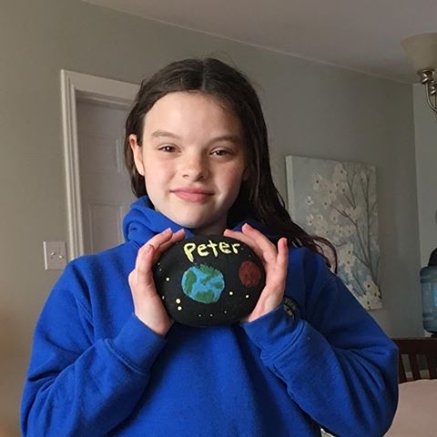 PPastirik's tweet photo. Congratulations to Piper for winning a $50.00 gift certificate to Sportchek by submitting her rock in memory of a very special and inspirational person, Peter #memories #NBCOPES #rockart #connect #support #educate #griefliteracy https://t.co/KxmJYVO4aG