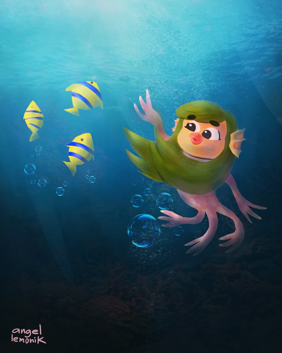 Angel_lemonik's tweet photo. Un yokai llamado amabie, una especie de sirena con rostro de ave ,tres patas y pelo largo, inpirado en el tema tratado en canal de mis favoritos en youtube @japatonictv   :) https://t.co/HgwapTtT9r