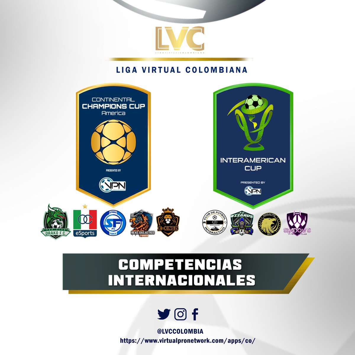 LVCColombia's tweet photo. Éxitos a todos los equipos! 📣🇨🇴👏👏

Hoy Colombia espera nuevamente el Titulo #ContinentalChampionsCup y #InteramericanCup 👏👏👏🏆así como lo fue en su participación de Elite Kings con la Copa Interamericana 🔥🎮

Vamos Colombia!!! 🇨🇴 Ustedes son los mejores! https://t.co/YQgq2jSXff