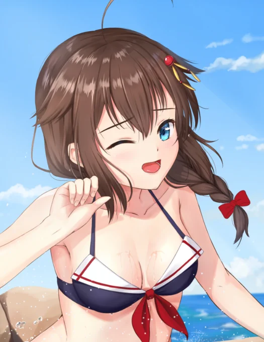 時雨と水遊び!!!
#艦これ #時雨 
