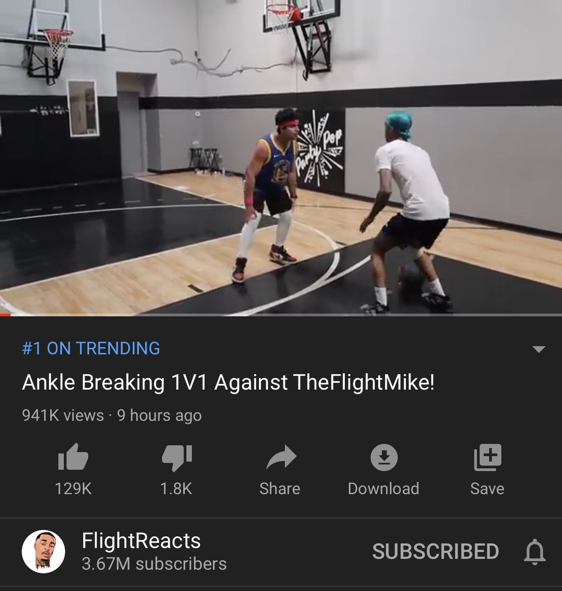 IamKrisLondon's tweet photo. Flight wasn’t lying about being a different breed in JUNE! 😂 First video hit #1 trending?! 👀 Idc what anyone says, you were goated before but now you GOATED, GOATED 💪🏽 @Flight23White 💯🐐 https://t.co/JckK3FRMEe