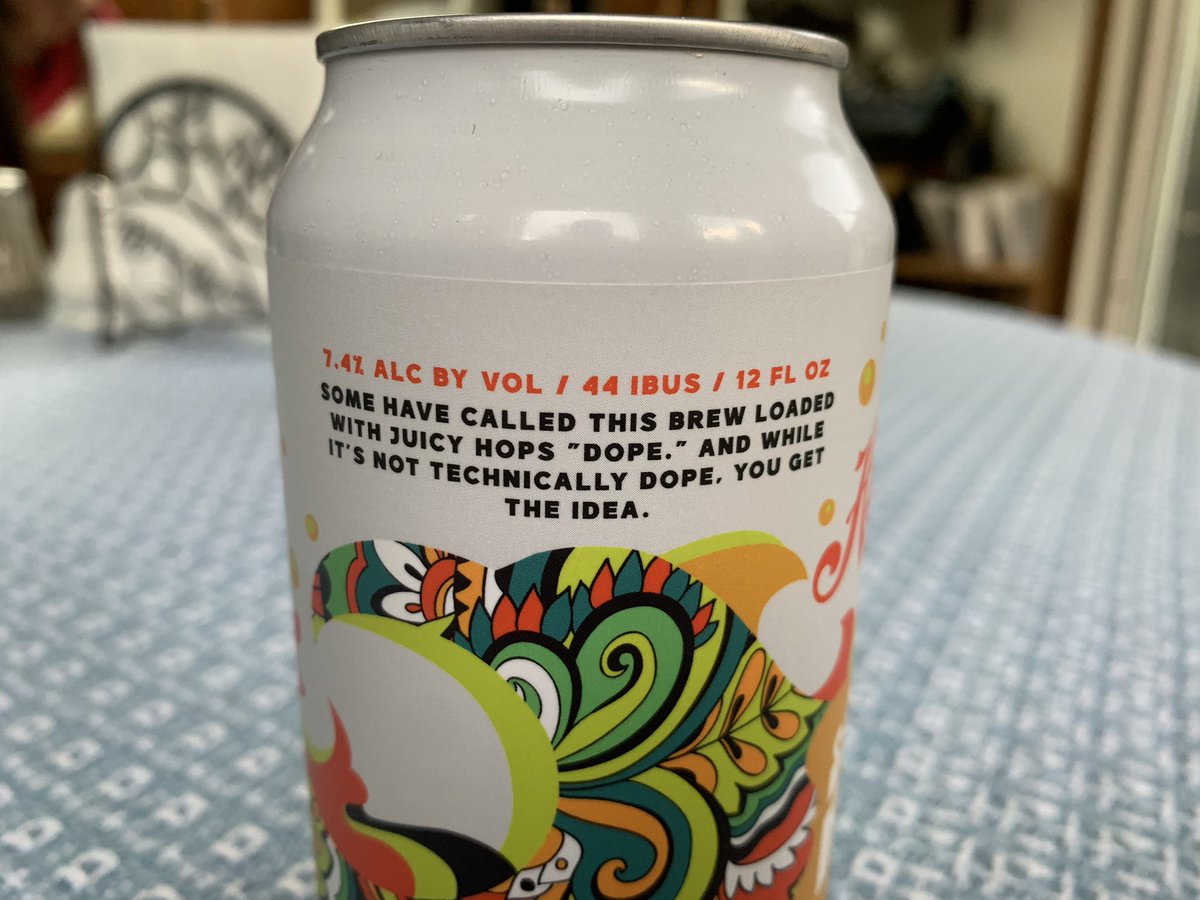 CamGregg's tweet photo. In these very difficult and uncertain times, I’d like to nominate the attached as the finest hazy IPA in America. Stay safe and this too shall pass. https://t.co/BDti5e6qGm