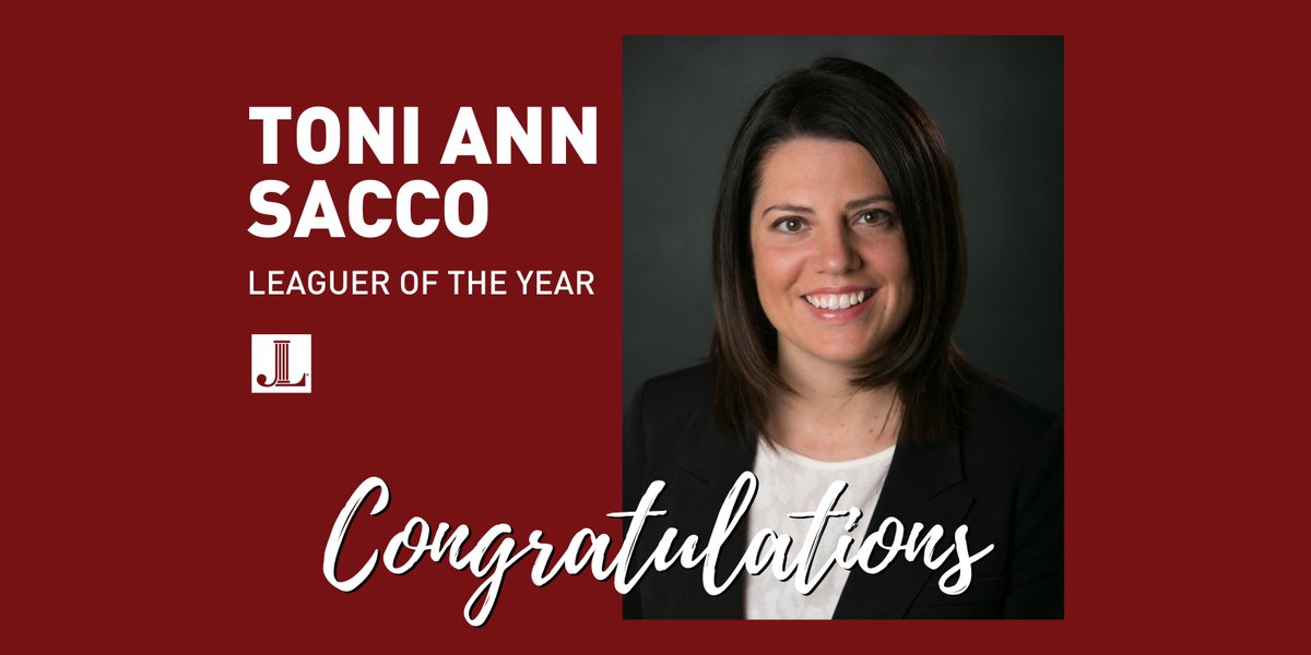 JLPGH's tweet photo. Congrats to our Leaguer of the Year Toni Ann Sacco! In the nomination letter, a fellow member wrote that Toni has developed the potential of the next generation of JLP leaders. "We are a better, stronger and more capable League because of her years of faithful service." #BeJLP https://t.co/jEKIAc2H0S