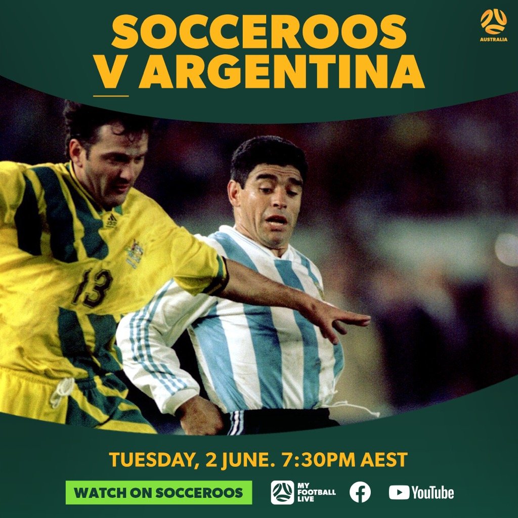 October 31st 1993 what a night for Australian football. The Socceroos v Argentina. Full replay tonight 7.30pm courtesy of Football Federation Australia.