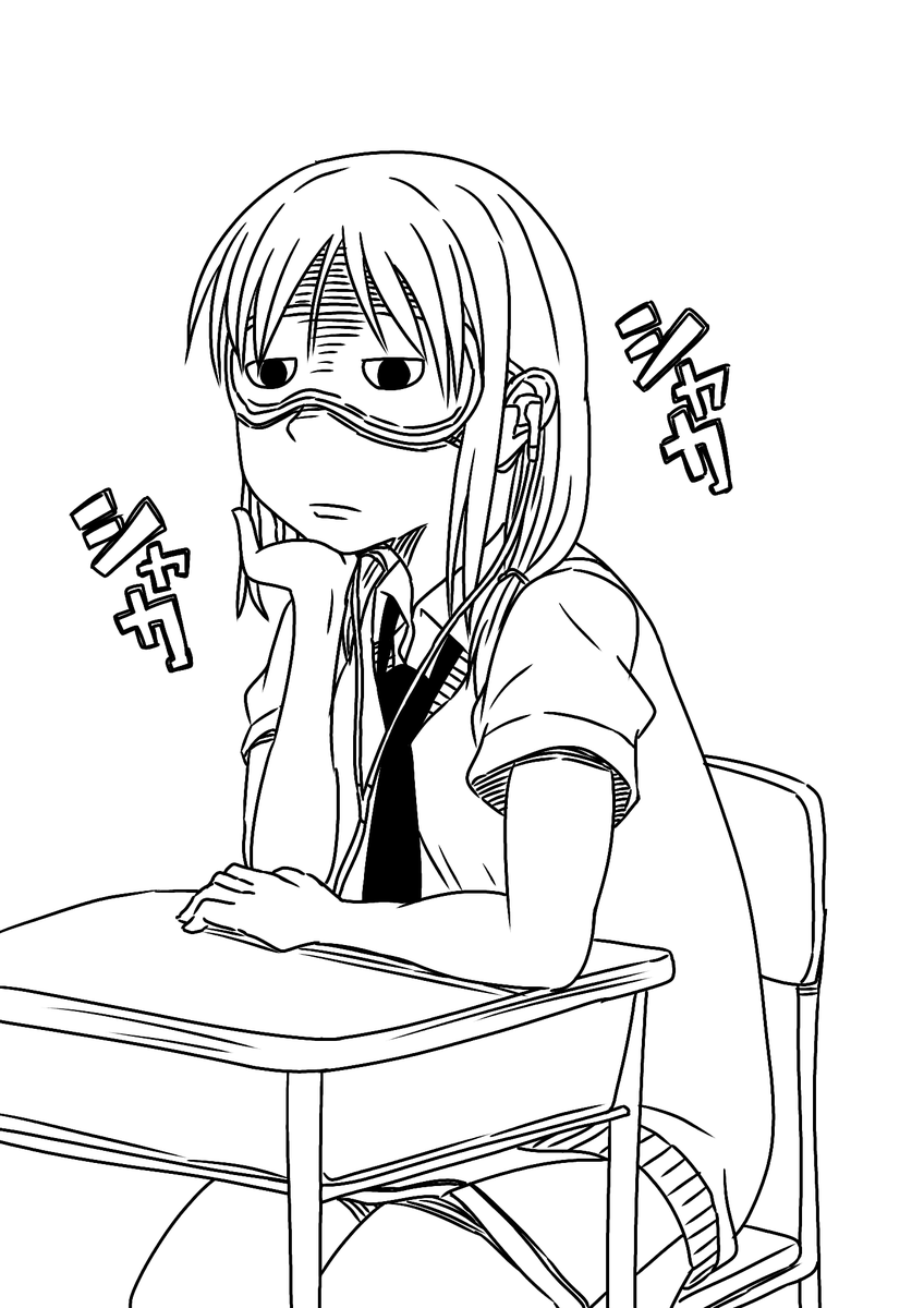 今まで描いた中で結構気に入っているもこっちとゆりちゃんとネモとうっちー 