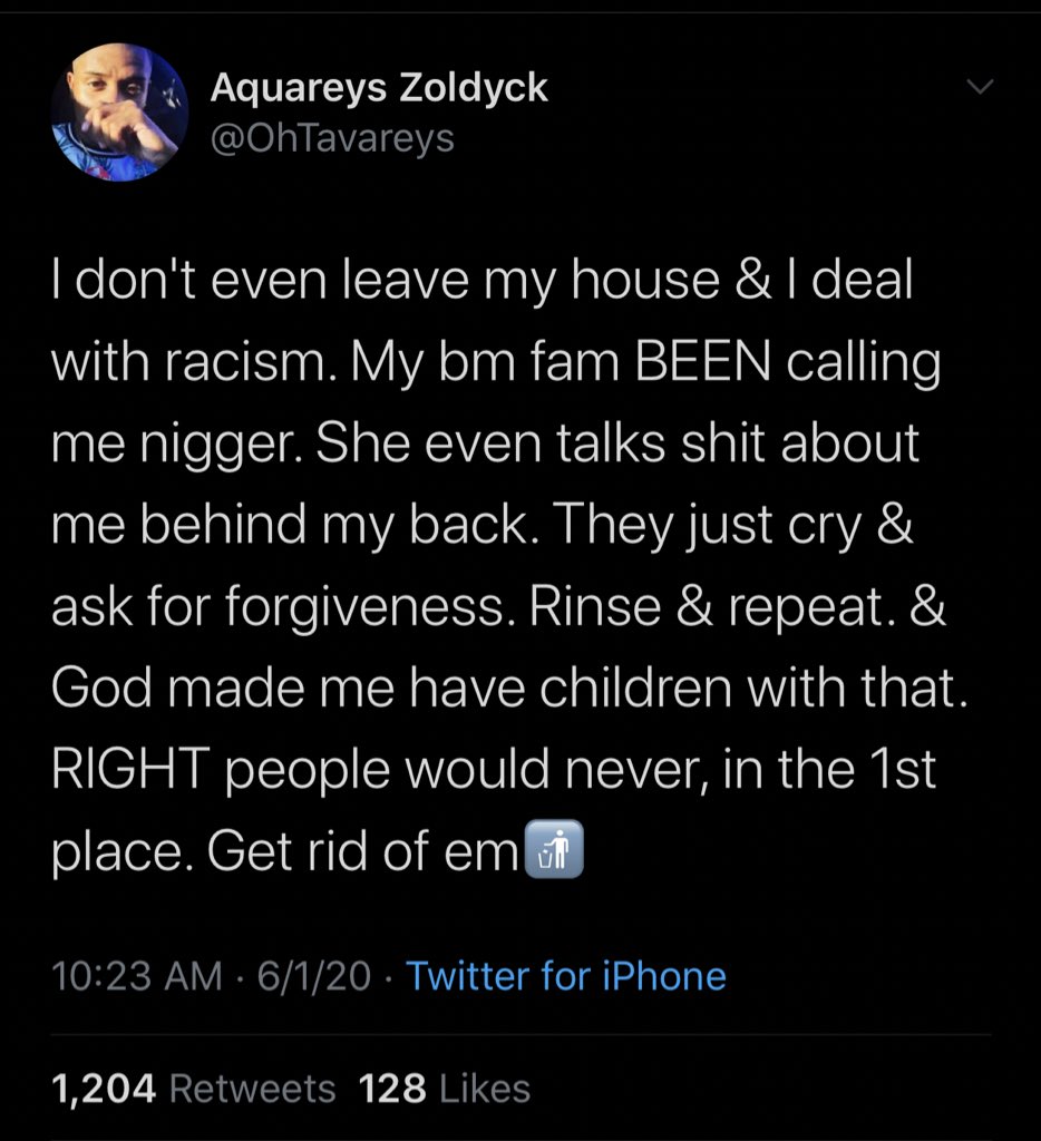 misogynoirs's tweet photo. This is just karma https://t.co/OpSFVRG9Ev