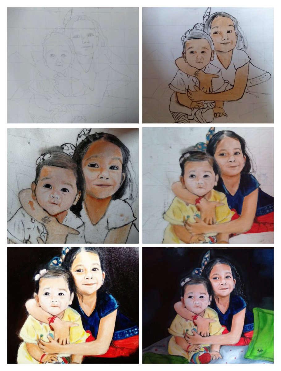 arts2in1's tweet photo. Oil painting 🖌️🎨 #artist #portraits #paint #art #fineart #Lucknow #lockdown #StayHomeStaySafe https://t.co/HZANNGvGaG