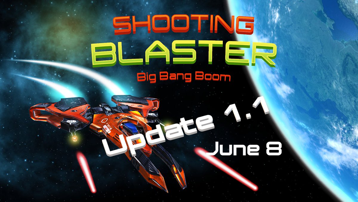 #BlasterBigBoom update 1.1 coming June 8! This update includes new visuals, difficulty balancing improvements, and bug fixes.
bit.ly/SBBBBst
bit.ly/SBBBBio

#shmup #bullethell #gamedev #indiedev #indiegame #indiegamedev