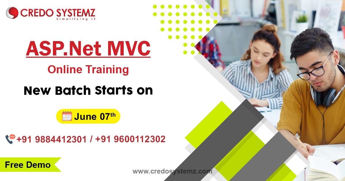 credosystemz's tweet photo. Get Your https://t.co/UXdhAL2K3x MVC Online Training at CredoSystemz!!!

For More Details: +91 9884412301 | 91 9600112302
 
#MVCTraining #ASPDotNetOnlineTraining #Chennai #CredoSystemz https://t.co/pdh94oX3x9