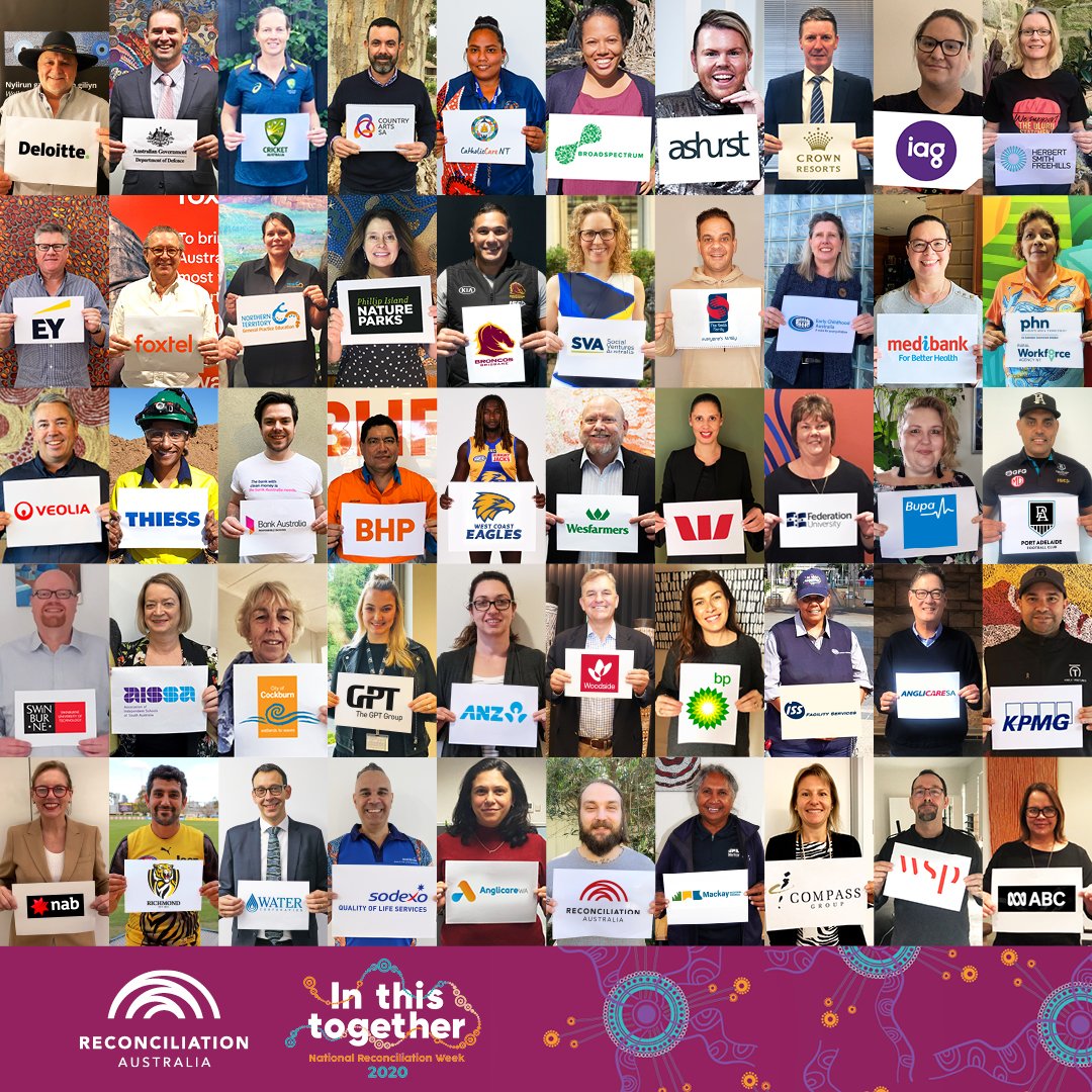 So proud that The Smith Family has joined 50 of Australia’s leading organisations to mark National Reconciliation Week.
Whether in crisis or in reconciliation, we are all in this together. 
#NRW2020 #InThisTogether2020 @ReconciliationAustralia