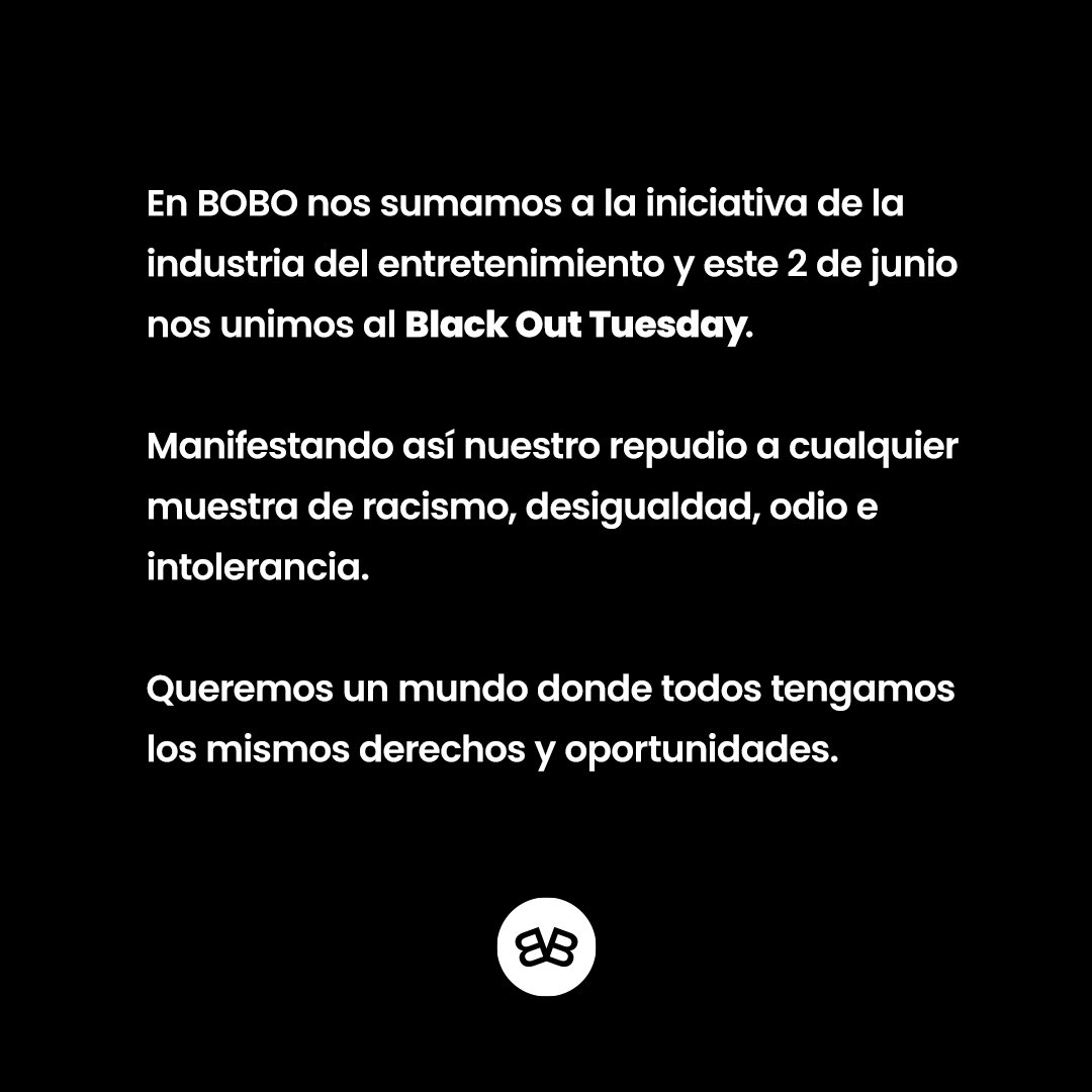 #BlackOutTuesday #BlackLivesMatter #TheShowMustBePaused