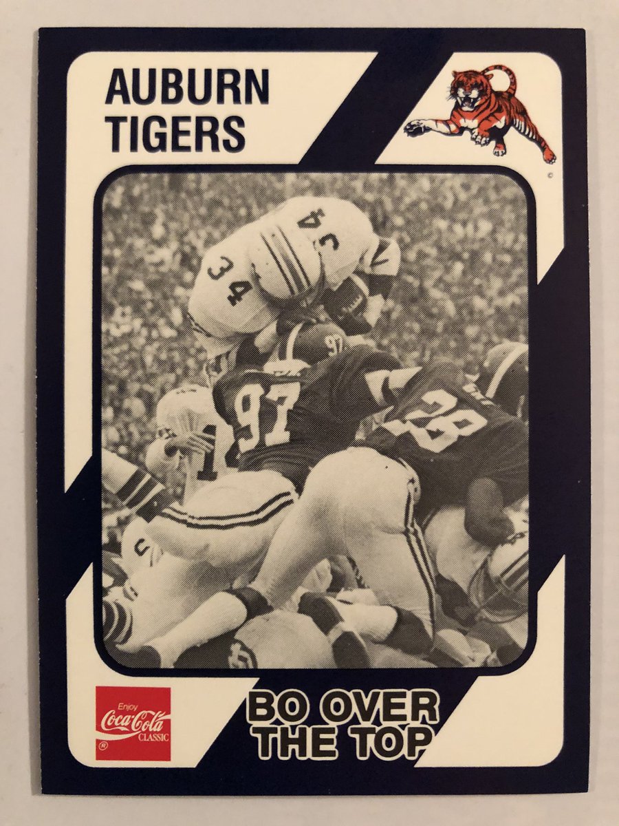 CardboardHistry's tweet photo. The #AUFamily lost its patriarch today. Can’t capture #CoachDye’s career w/ wins & titles: #CultureChange. Snapping our 9-game L streak to Bama was 1 of greatest days of my life. Bringing #IronBowl to AU was seismic, indescribable. He loved AU & we loved him. #TrueAUMan #RIP🙏🏻😢 https://t.co/egoIYNPcIR