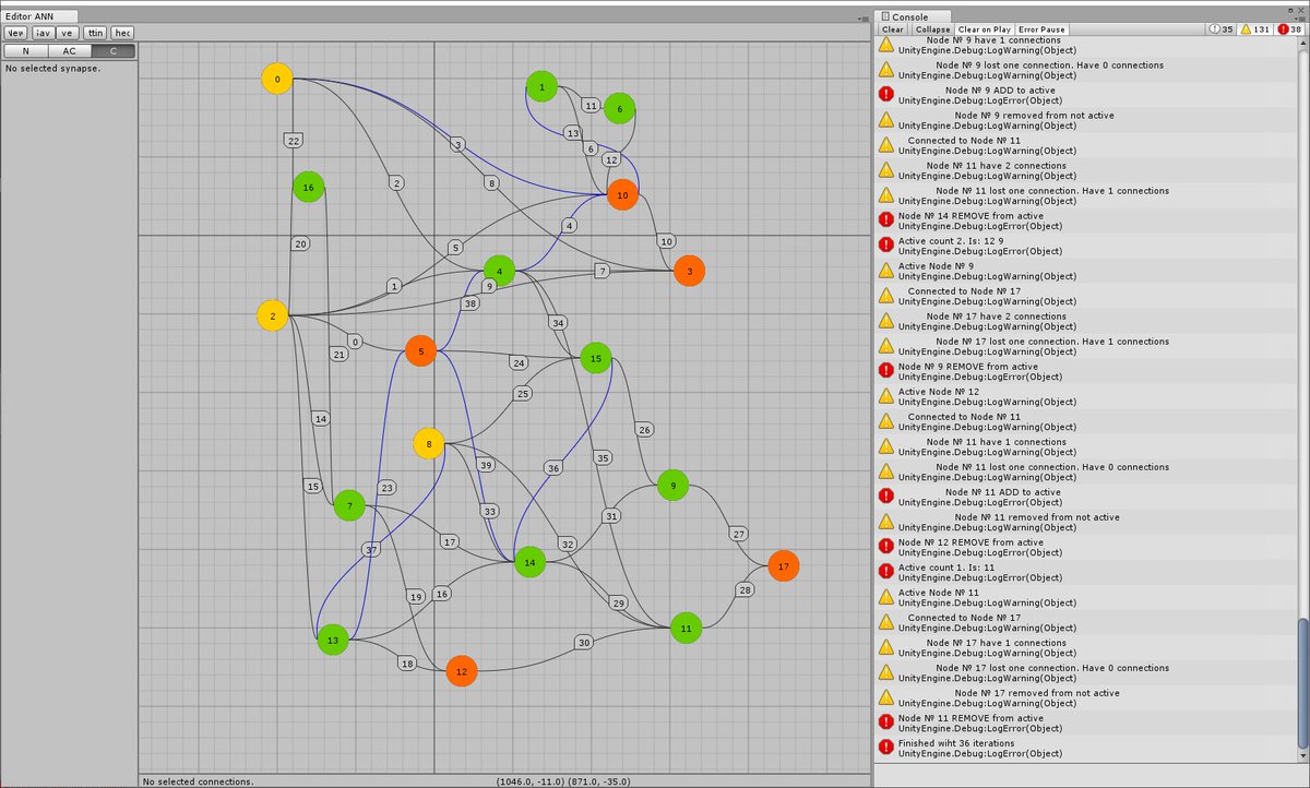 sun_virtual's tweet photo. Testing the correctness of creating a neural network in a new version of #ANNandTOOLS. When this process is over, it will be possible to proceed to the #generation of the #neuralNetwork itself. Gods give me strength!
#indiedev #indie #ArtificialIntelligence #madewithunity #asset https://t.co/suWxps9Cej