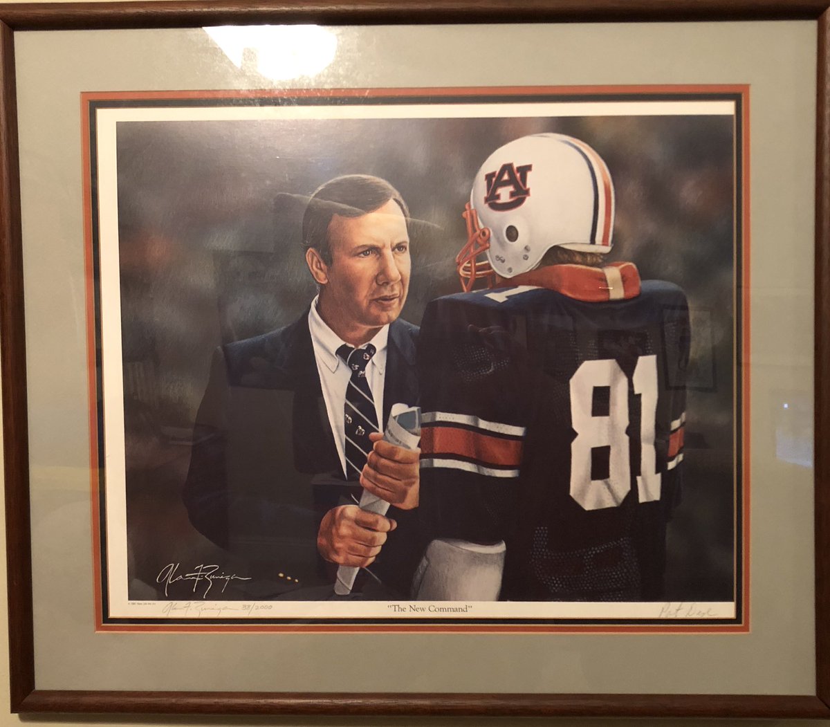 derekroh's tweet photo. Couldn’t help but stare throughout the day at #TheNewCommand (“new” circa 1981) & framed piece of #LegionField turf hanging proudly in my office. As much as #CoachDye meant to us fans & alums, I can only imagine the 💔 the players feel. #TrulyFamily. 80 yrs well lived. #RIP https://t.co/OcVXHneBGa