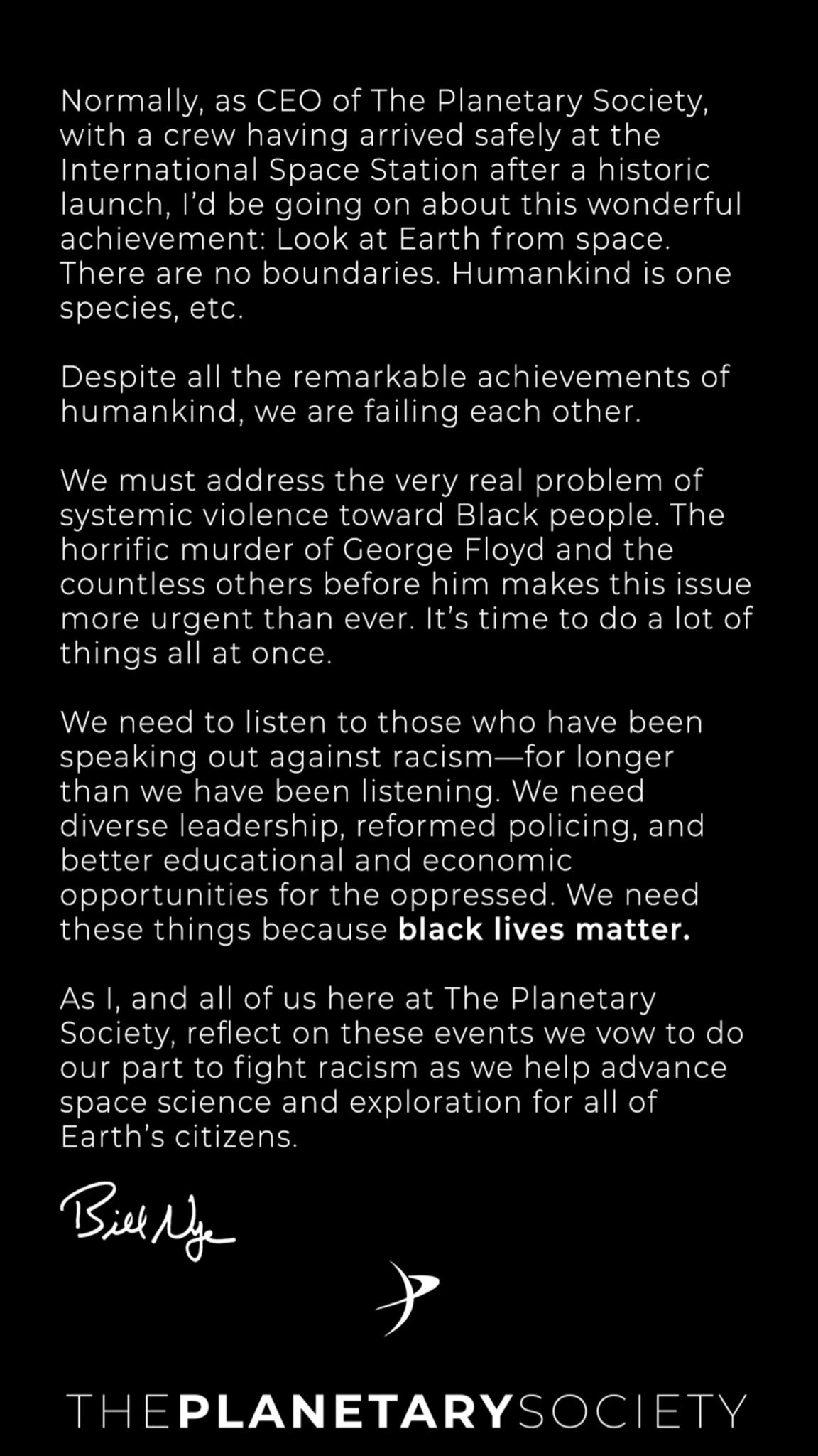 Bill Nye I Ve Had A Lot On My Mind I Hope You Have Too T Co Cbvlff1ny6 Twitter