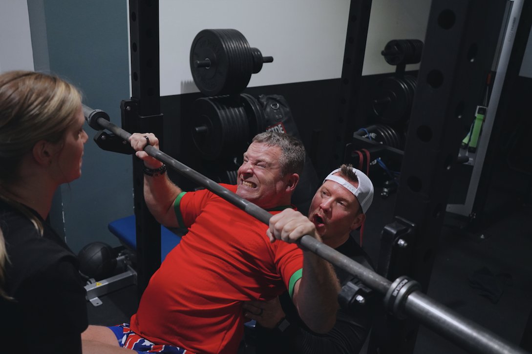 ATF_Tribe's tweet photo. Don’t leave another rep in the tank bc you know #ATF18David won’t! #MotivationMonday #ATF18 #DefyImpossible https://t.co/d2iybkieev